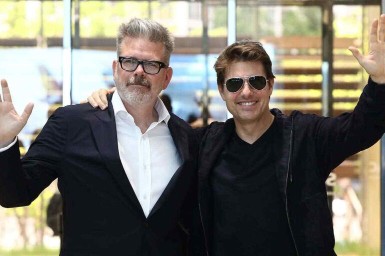 Christoper McQuarrie and Tom Cruise