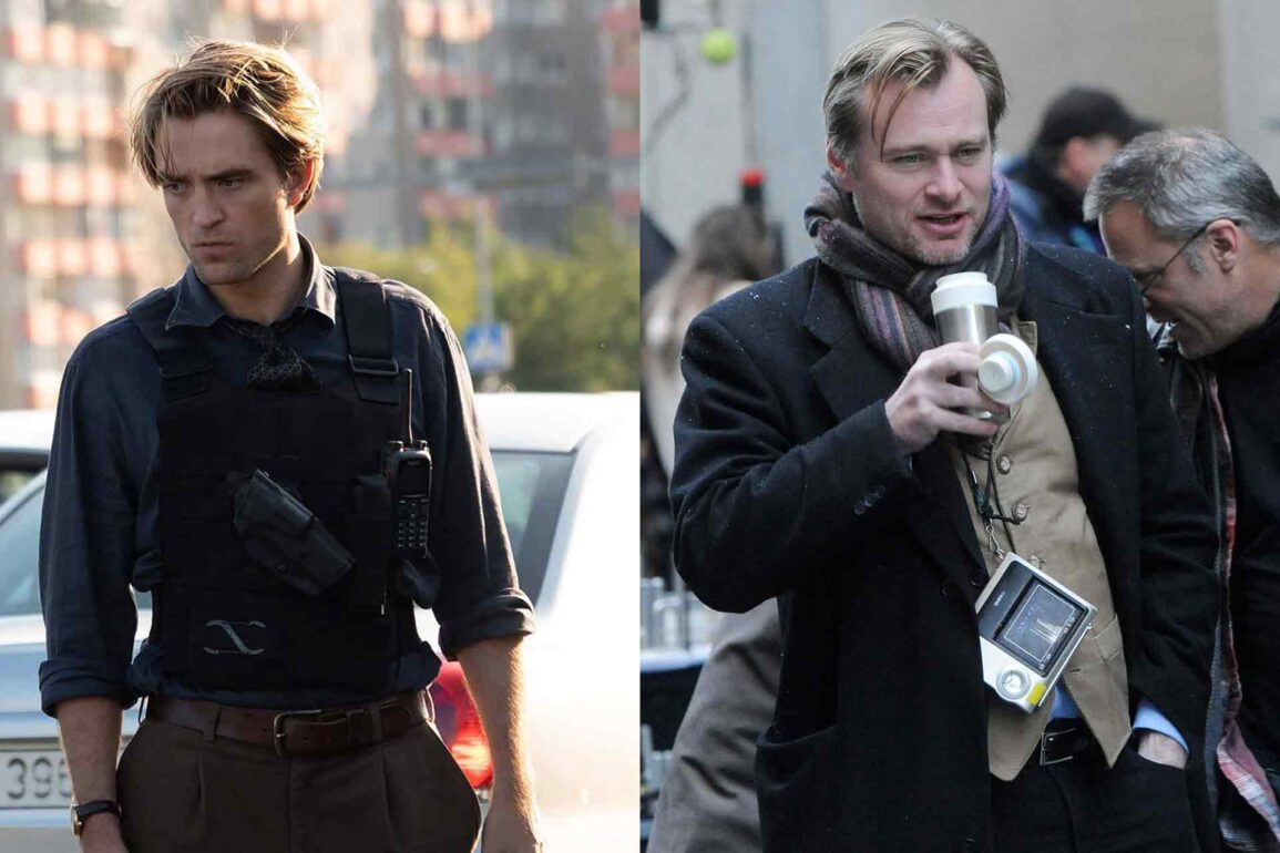 Robert Pattinson and Christopher Nolan