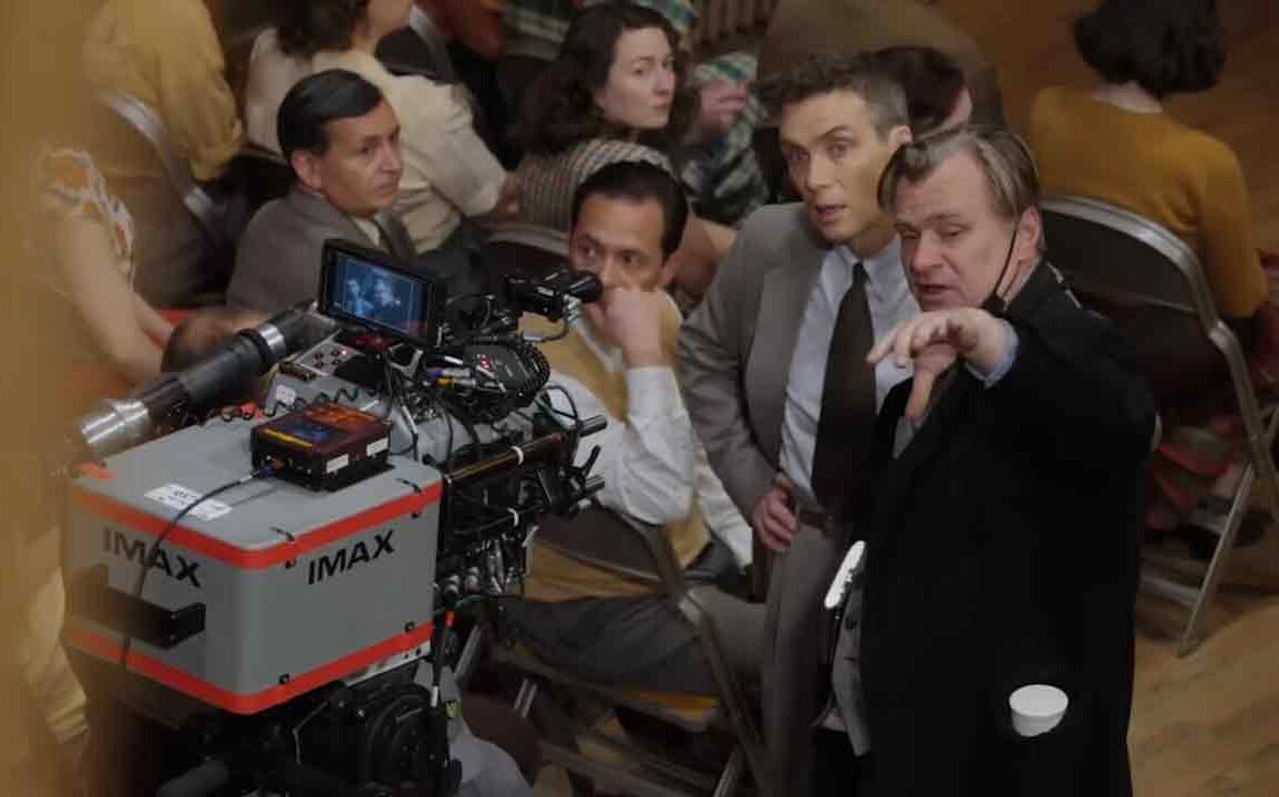 Christopher Nolan directs Cillian Murphy in Oppenheimer's Shooting for IMAX Featurette